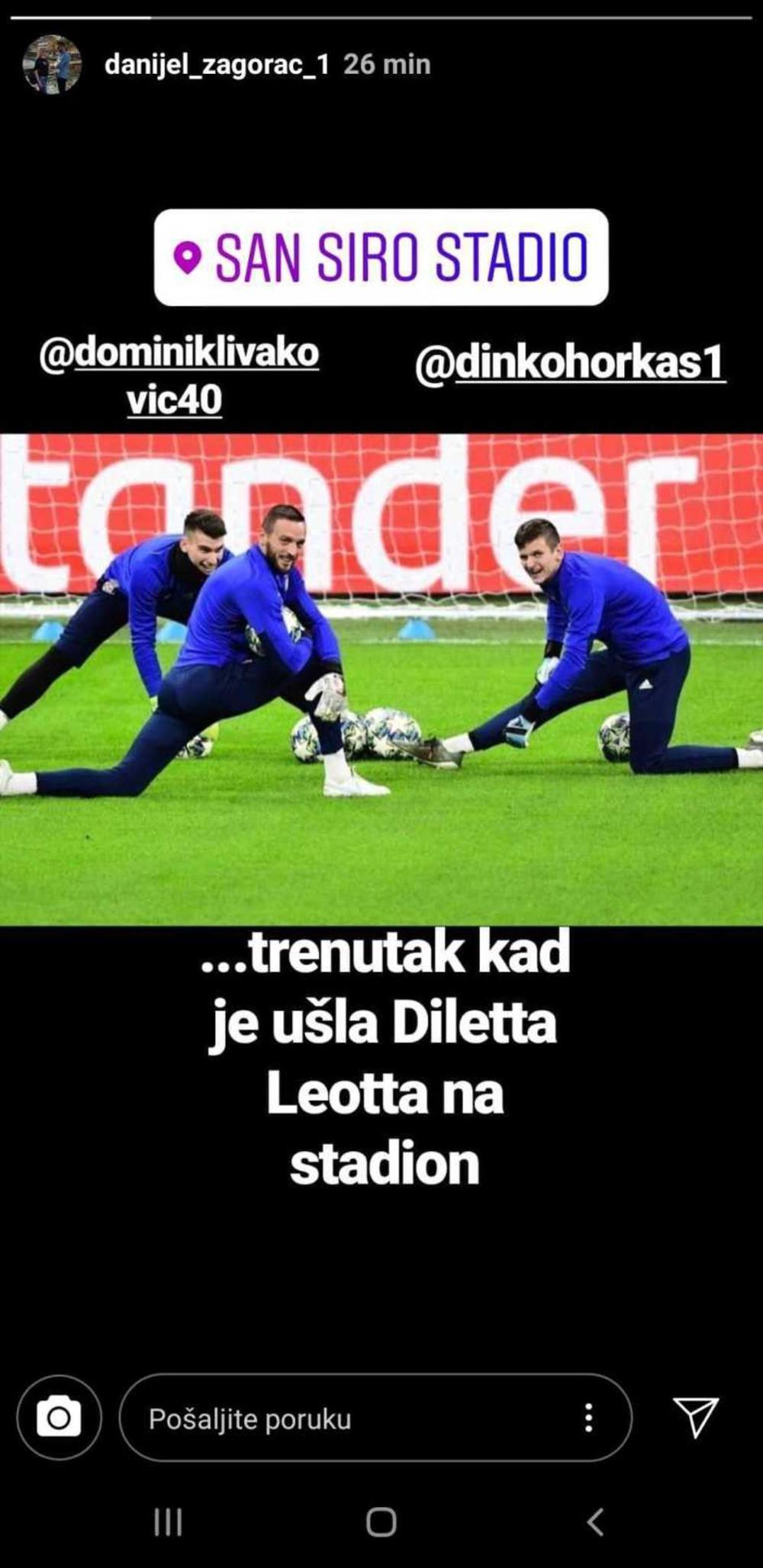 Igrači Dinama su netremice gledali ka Dileti Leoti