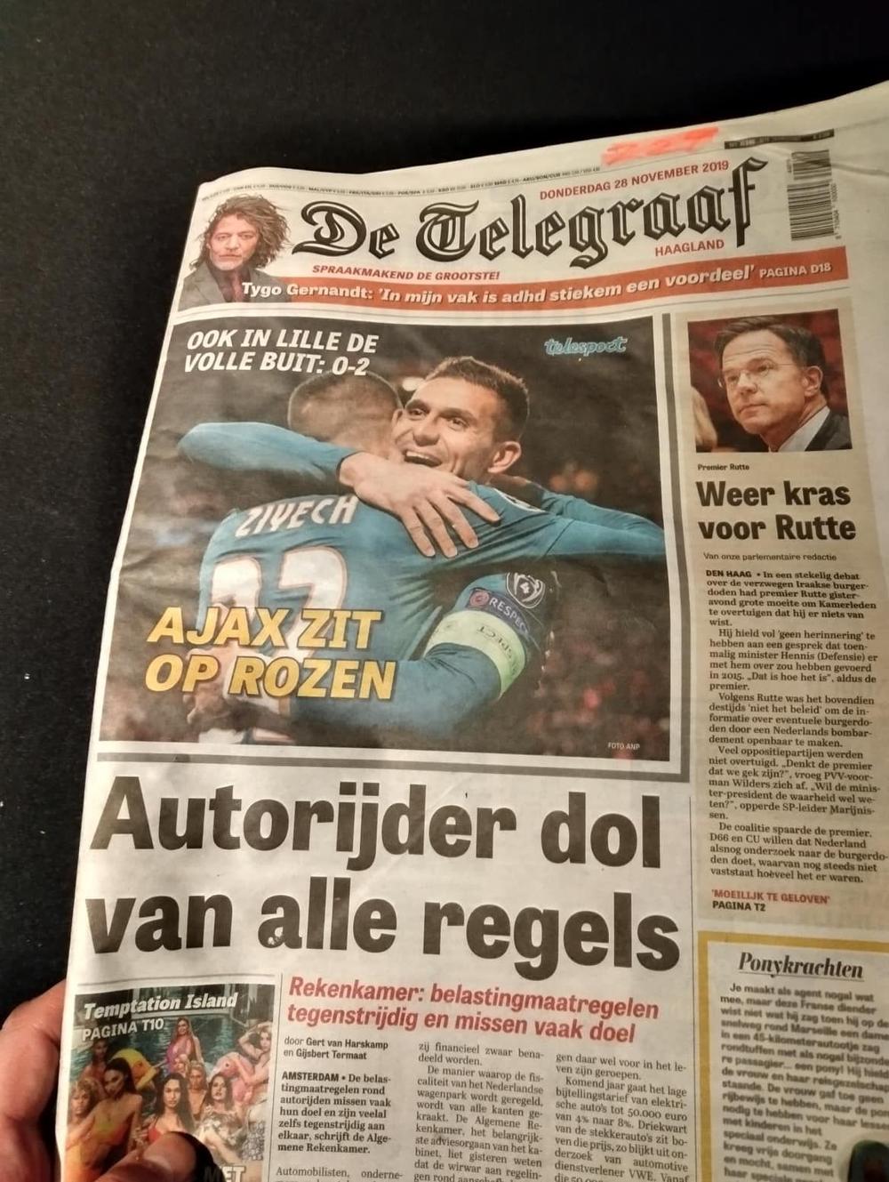 Dušan Tadić i Ajaks su glavna tema u holandskim medijima