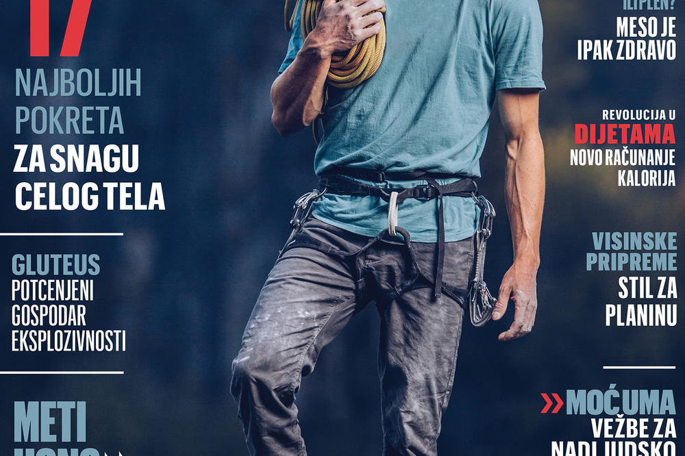 Novi Men's Health: Sve što treba da znate o free climbingu, kalorijama i memoriji