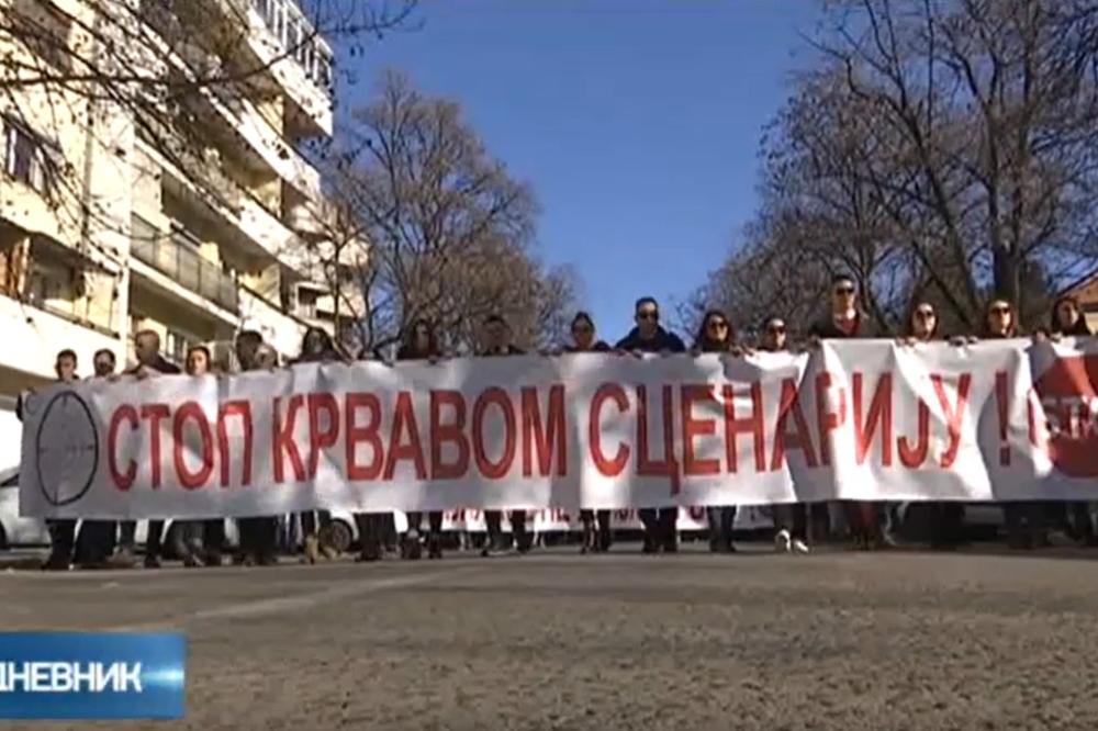 ČLANOVI I PRISTALICE SNS DANAS PROTESTVOVALI U NIŠU:  Ustali zbog naslovnice nedeljnika NIN