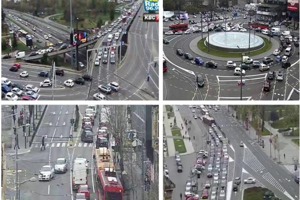 UŽASNE GUŽVE U BEOGRADU: Zbog sudara ZASTOJI, a na Brankovom mostu velike KOLONE zbog KVARA AUTOBUSA!