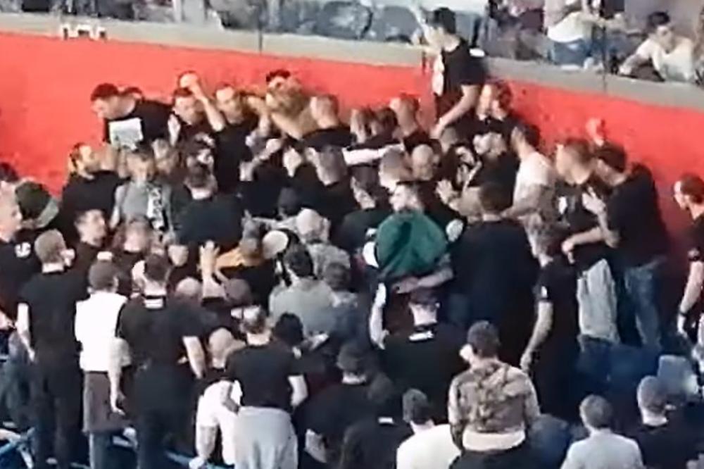 POJAVIO SE CEO SNIMAK TUČE MEĐU GROBARIMA NA DERBIJU: Vidi se kako je počelo i ko je najgore prošao!