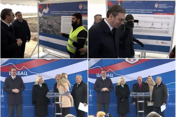 SRBIJA DOBIJA JOŠ JEDAN AUTO-PUT! Vučić otvorio radove na TRASI Ruma-Šabac-Loznica (VIDEO)