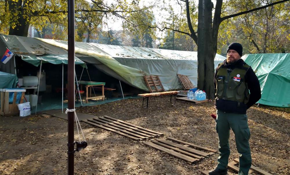 Kampuju u Pionirskom parku