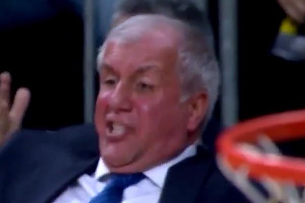 NOVI NAPAD BESA ŽELJKA OBRADOVIĆA: Vrištao na sudije, lice mu je dobilo potpuno novu nijansu, ni igrače nije štedeo