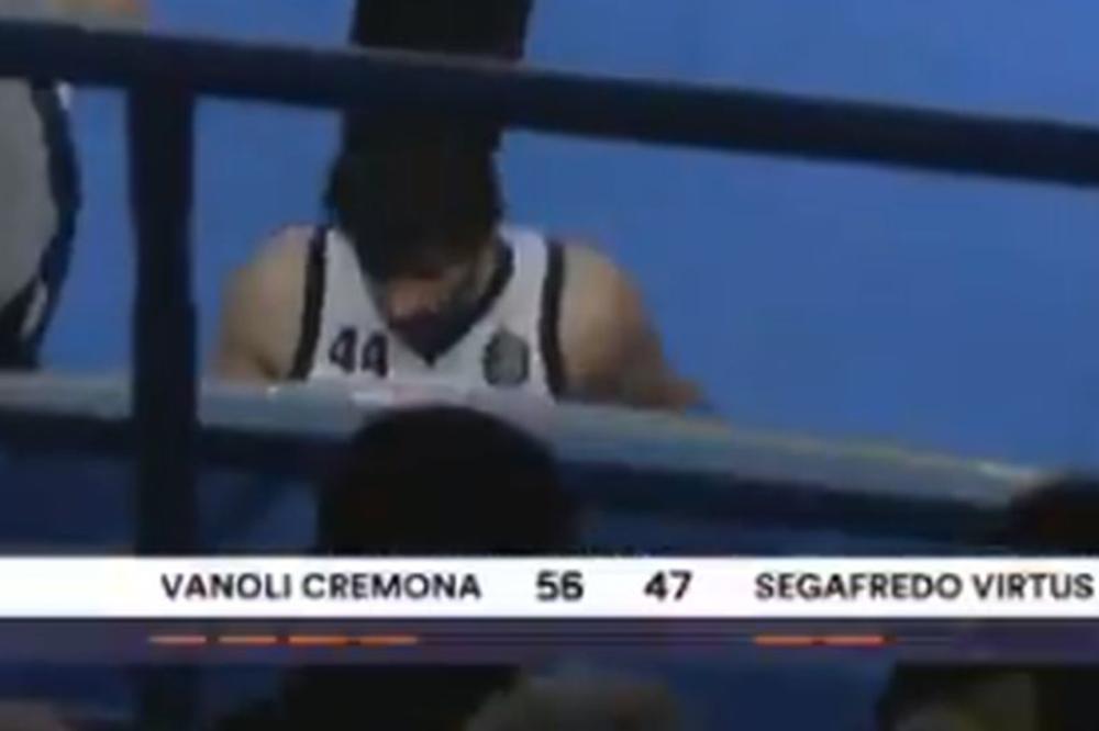 TEODOSIĆ ISKLJUČEN SA UTAKMICE: Dobio nesportsku pa rešio da sam izađe s terena, sudije mu to nisu oprostile!