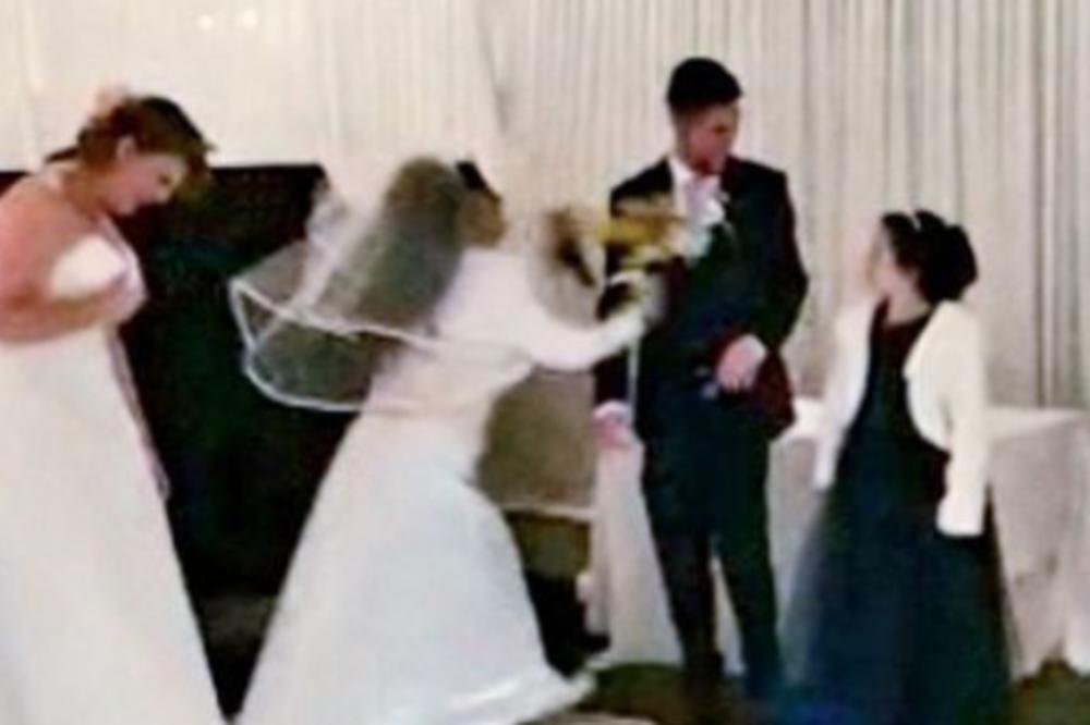 MLADENCI SAMO ŠTO NISU IZGOVORILI DA, KADA JE U SALU ULETELA ONA: Skandal na svadbi, svi gledali u neverici (VIDEO)