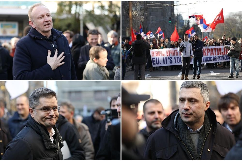 SZS BLOKIRAO SVA 3 ULAZA U RTS: Ne planiraju da se raziđu do 20h, protest za sada protiče MIRNO! (FOTO)