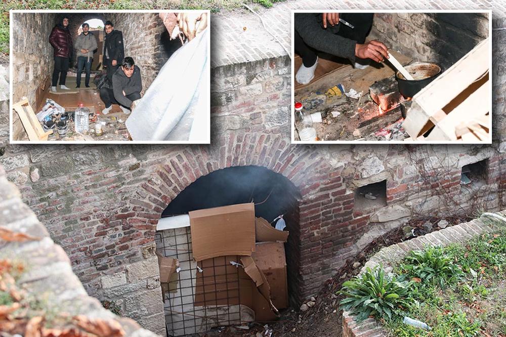 6 MIGRANATA PALILO JE VATRU NA KALEMEGDANU: Ušli smo u njihovo sklonište, TU I KUVAJU, SPAVAJU NA KARTONIMA (FOTO)