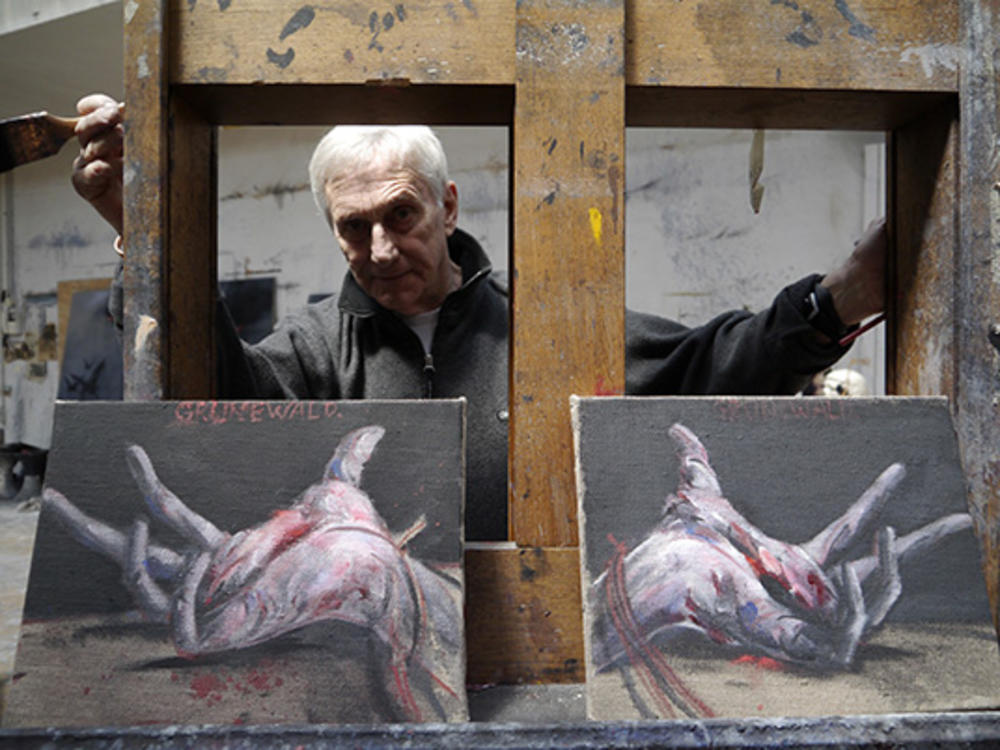 Vladimir Veličković u svom ateljeu