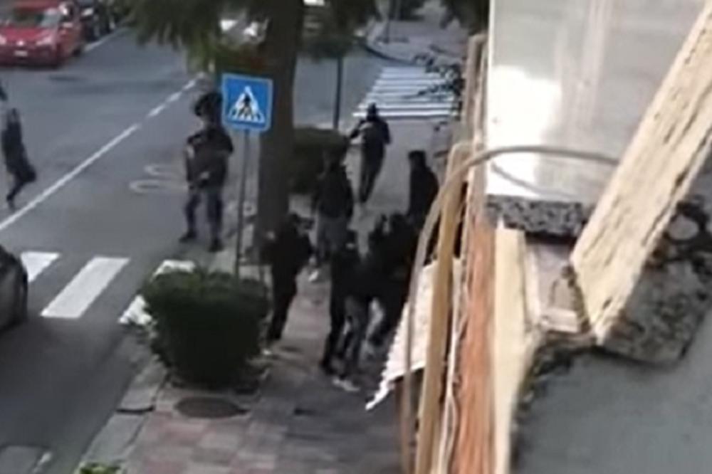 UŽAS U ITALIJI: Žestoka tuča navijača na ulici - gorela je Sardinija, pucale flaše, sevali lanci!