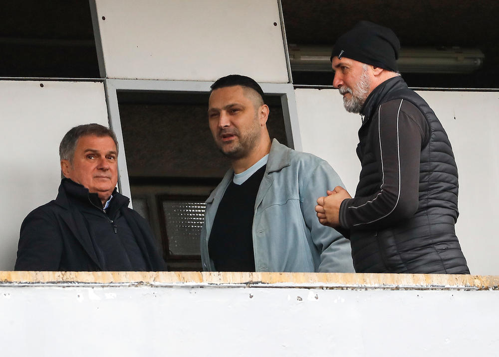 Denis Šefik na fudbalskoj utakmici u Humskoj 