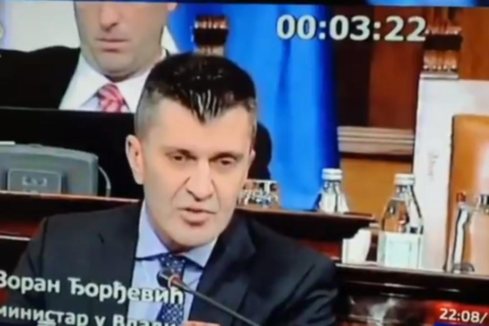 MINISTAR ĐORĐEVIĆ JE REKAO NEŠTO ŠTO JE ZBUNILO SVE U SKUPŠTINI! Da li je u pitanju bio lapsus ili ne? (VIDEO)