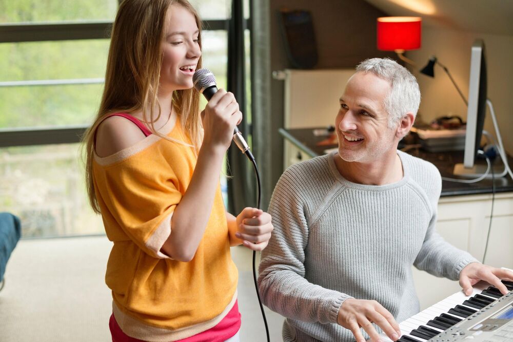 Otac i ćerka / ilustracija