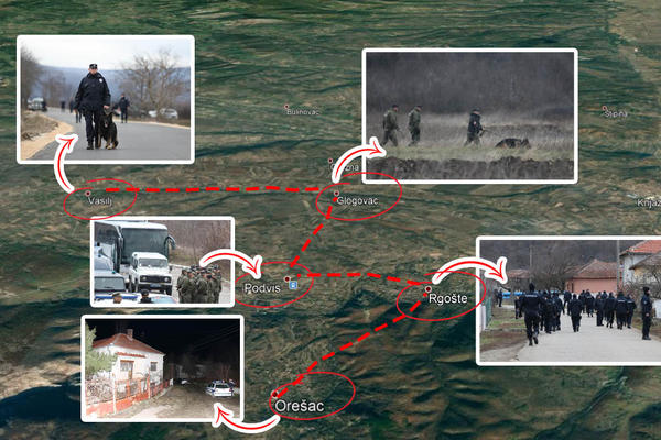 SVI DETALJI POTRAGE ZA MONSTRUMOM NA JEDNOM MESTU: Ovde su ga danas tražili Žandarmerija i policija! (MAPA)