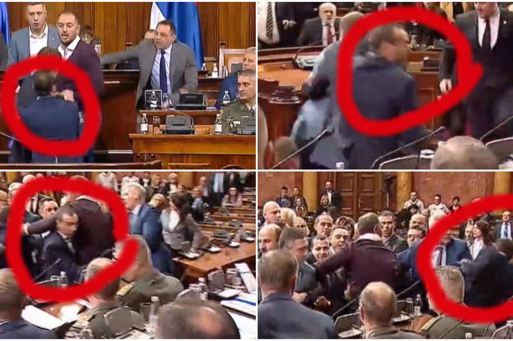 NIKO NIJE PRIMETIO OVAJ PRESMEŠAN DETALJ DOK JE TRAJALA TUČA U SKUPŠTINI: Šta to radiš, BRE? (VIDEO)