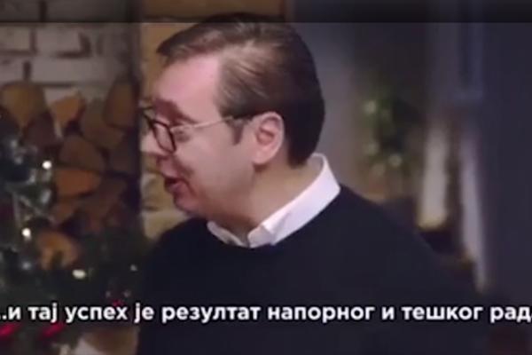 NOVOGODIŠNJI SPOT SRPSKE NAPREDNE STRANKE, VUČIĆ U GLAVNOJ ULOZI: Srbija je velika, jaka i pametna porodica (VIDEO)
