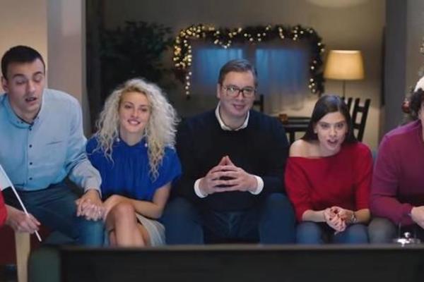 NE RAZUMEM SE U NG ČESTITKE, ISPAO SAM KAO NEKO TUPAVO GLUMATALO: Vučić objasnio otkud on u spotu SNS