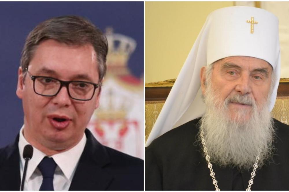 VUČIĆ UPUTIO PORUKU PATRIJARHU IRINEJU: Narod je uz vas, izdržite i pobedite!