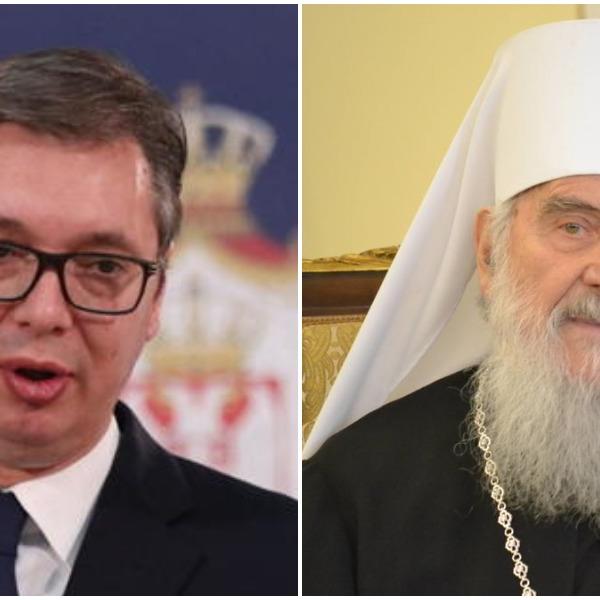 VUČIĆ UPUTIO PORUKU PATRIJARHU IRINEJU: Narod je uz vas, izdržite i pobedite!