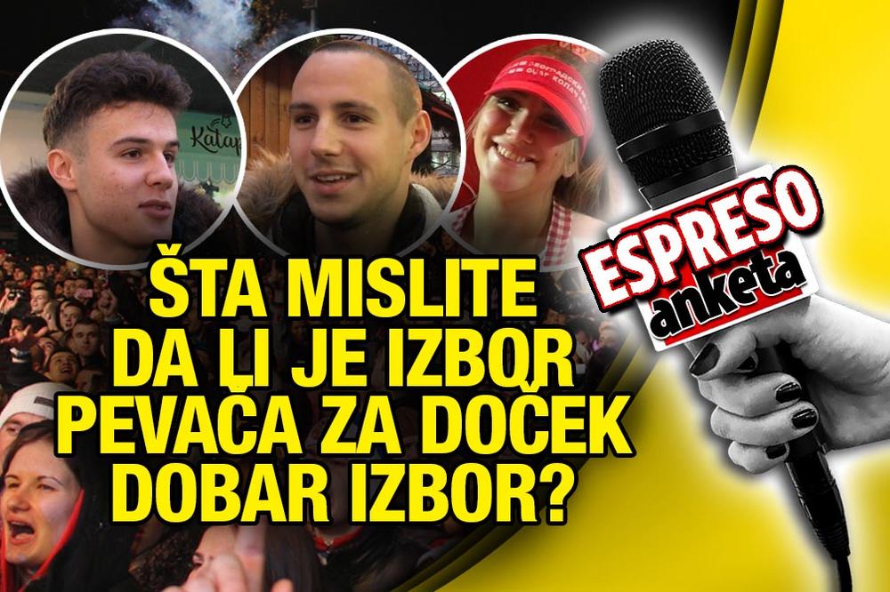 KAKO VAM SE DOPADA IZBOR PEVAČA ZA DOČEK? Ovo smo pitali građane, odgovori će vas IZNENADITI: Sreli smo i NJEGA!