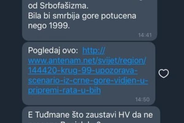 USTAŠKE PORUKE U CG UOČI BADNJEG DANA: Tu smo, za dom spremni, Srbija će proći gore nego 1999.! (FOTO)