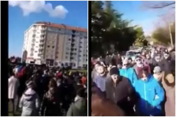 PROTEST ISPRED TUŽILAŠTVA U BARU ZBOG PLAMENCA! Sveštenik Jovan nakon saslušanja pušten da se brani sa slobode!