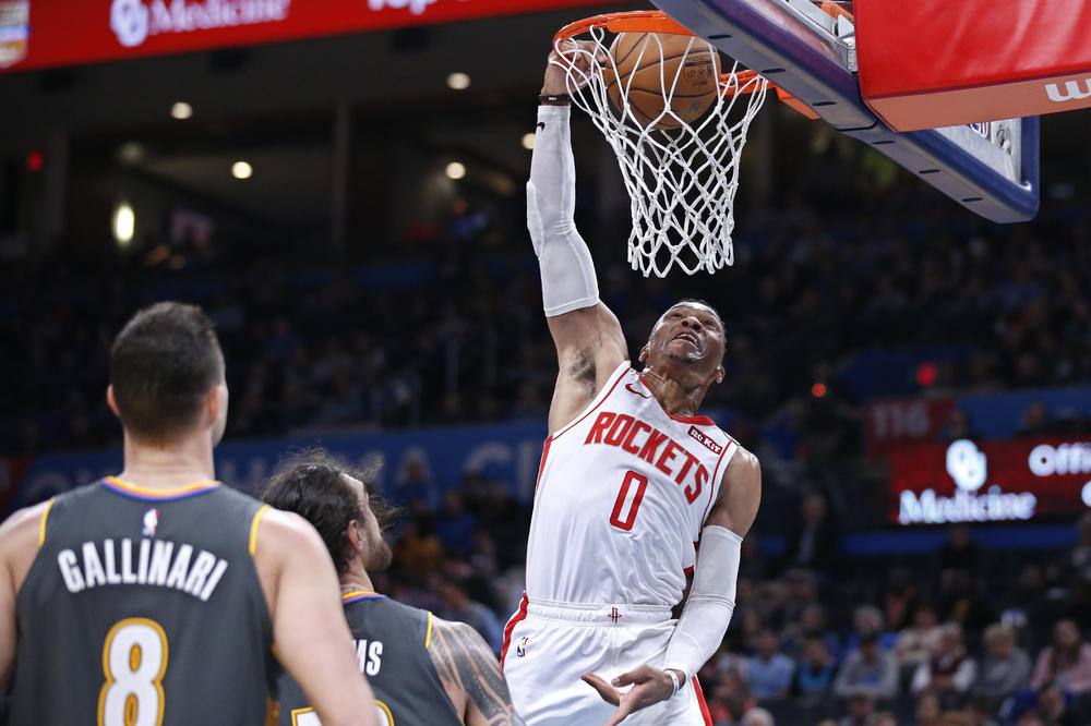 OKLAHOMA OVACIJAMA DOČEKALA VESTBRUKA: Posle su isprašili njegov Hjuston za sve pare!