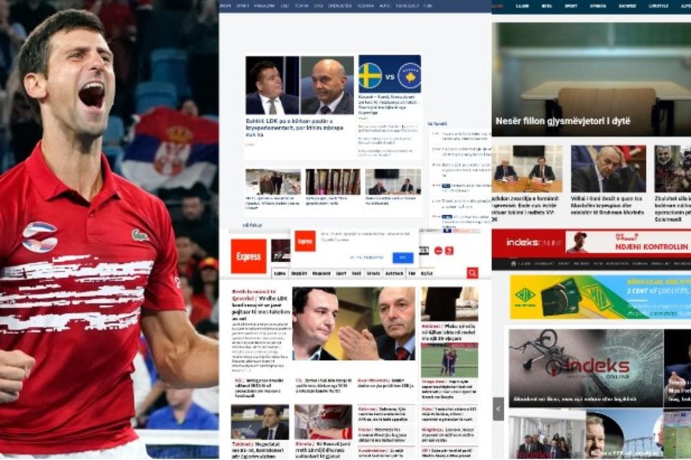 KAKVI SU TO KOMPLEKSI! Ovako su albanski mediji reagovali na TRIJUMF NOVAKA I DRUGARA! (FOTO)