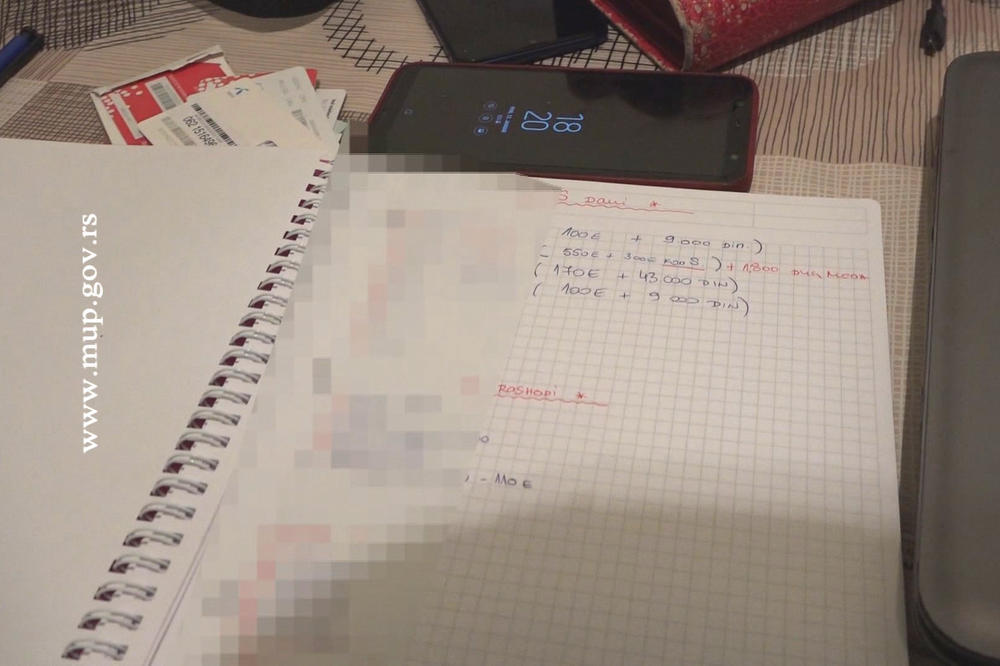 SVE PIŠE U SVESKAMA MAKROA KOJE JE UZELA POLICIJA: Drhte svi koji su koristili usluge SRPSKIH ELITNIH PROSTITUTKI!