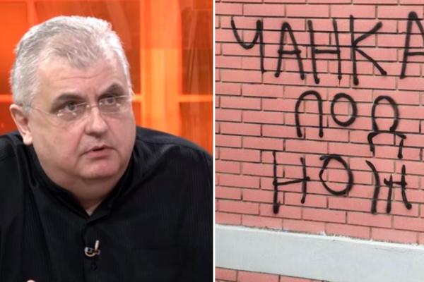 ČANKA POD NOŽ: Stravičan grafit ispisan CRNIM SLOVIMA NA ĆIRILICI! (FOTO)