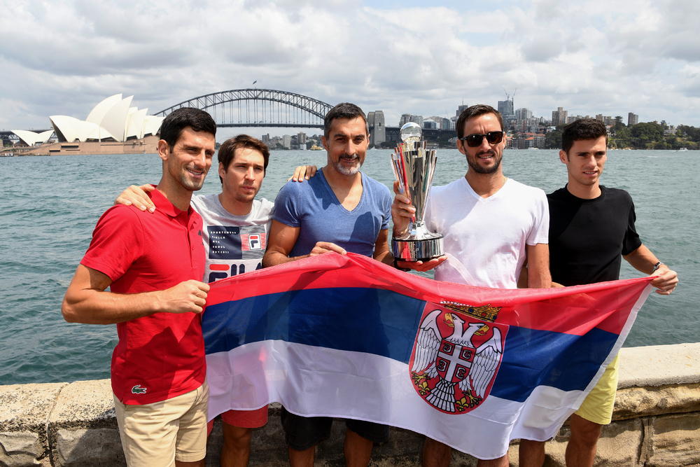 Novak Đoković, Viktor Troicki, Nenad Zimonjić, Dušan Lajović