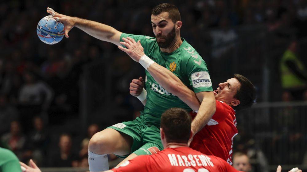 Miloš Božović u zelenom dresu protiv Srbije