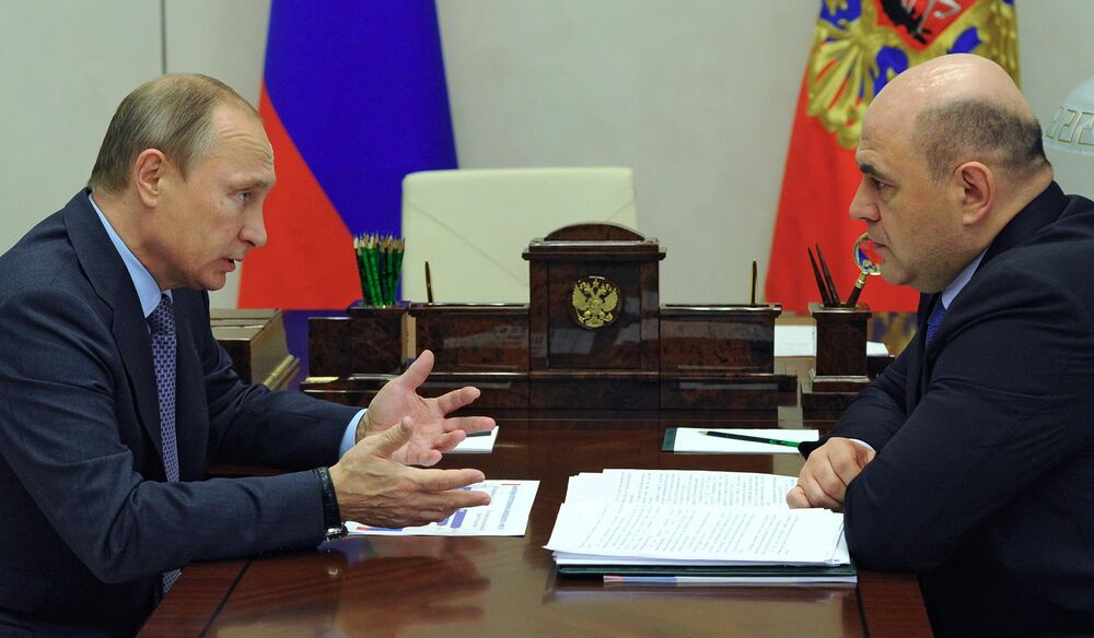 Vladimir Putin i Mihail Mišustin 