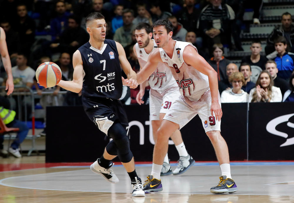 Gordić i Pot na prethodnom meču Partizana i FMP-a  