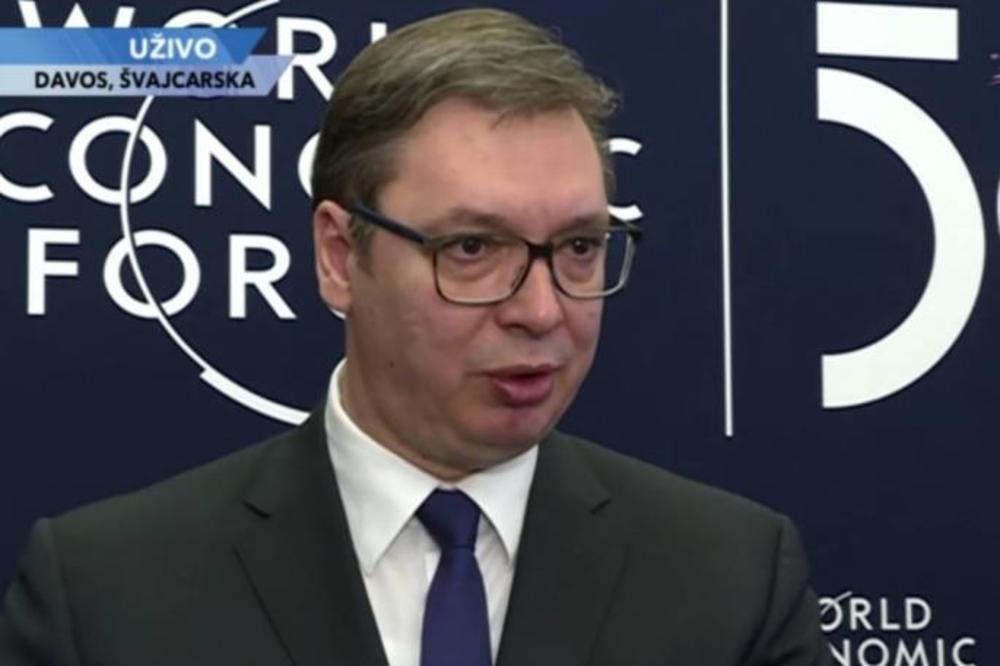 U DAVOSU SU PITALI VUČIĆA O ODNOSU SA EU: Njegov ODGOVOR je IZNENADIO sve!