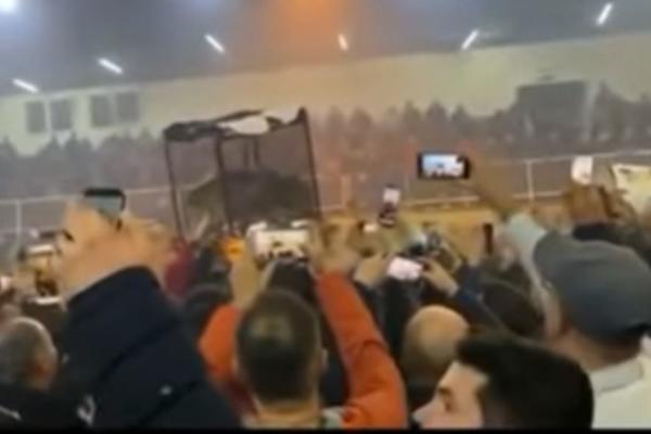 DA LI JE OVO MOGUĆE?! U Crnoj Gori navijači doneli pravog i živog vuka na utakmicu?!