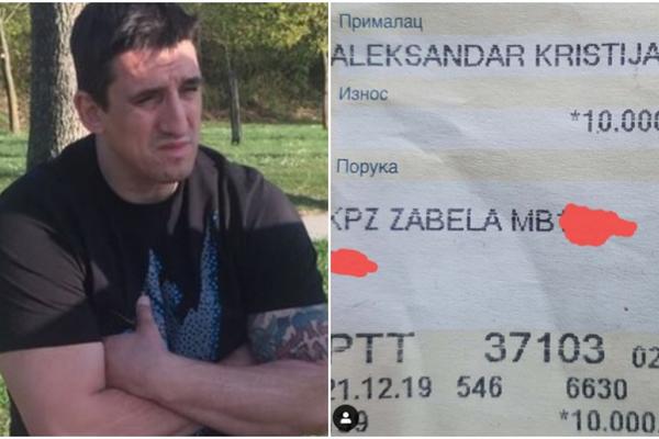 KRISTIJAN PRAVO IZ ZABELE U MARTU ULAZI U RIJALITI! Objavljena i SLIKA UPLATE NOVCA - ODMAH legle pare na račun