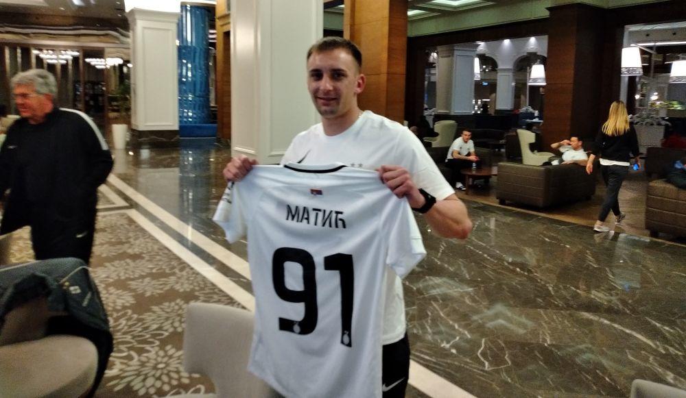 Bojan Matić je u petak uveče obukao opremu Partizana
