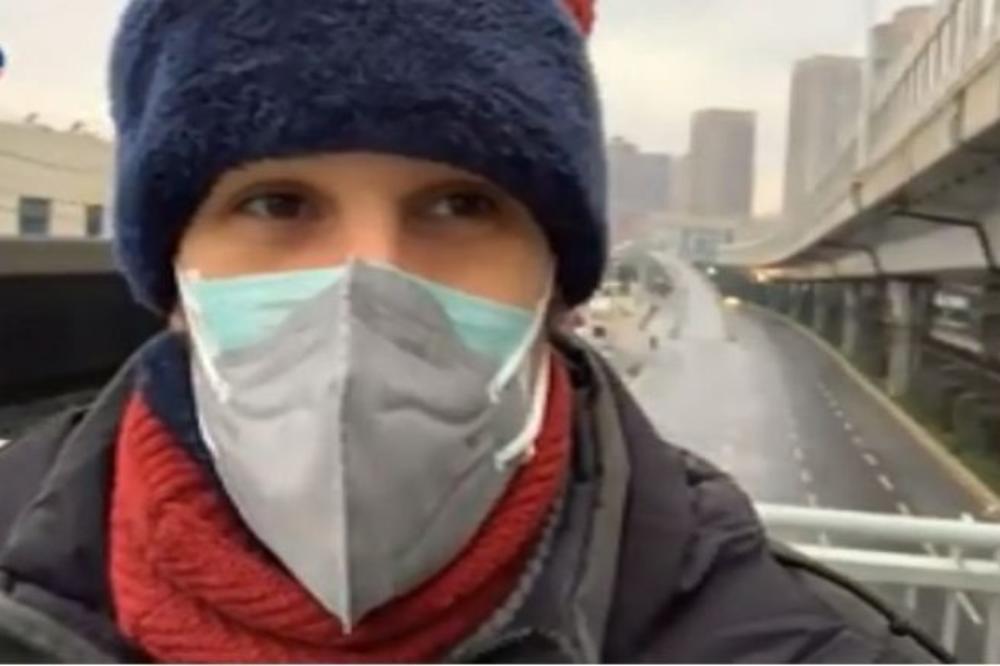 STEFAN VOJNIĆ IZ BEOGRADA ZAROBLJEN U VUHANU: Jedva čekam da idem kući, ovo je GRAD BEZ LJUDI