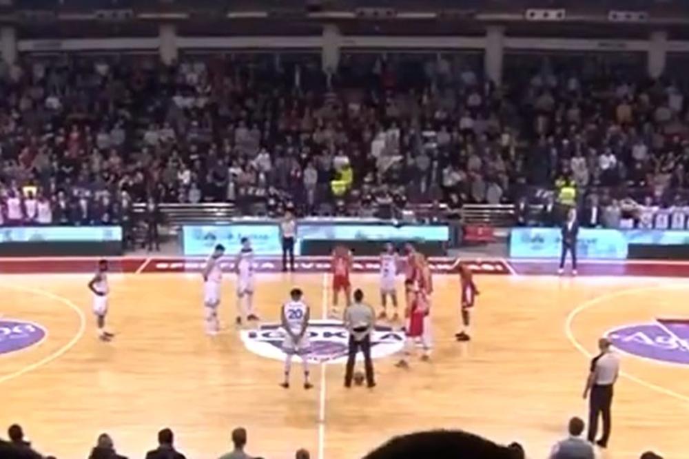 CELA HALA NA NOGAMA, MUK I DRESOVI KOBIJA NA TRIBINAMA: Zvezda i Igokea odali počast legendi svetske košarke!