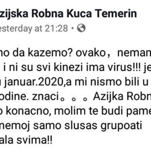 VAŽNO OBAVEŠTENJE U VEZI KORONAVIRUSA! Posebno se odnosi na građane TEMERINA!