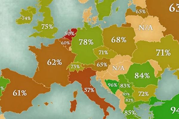 IZAŠLA MAPA NA KOJOJ SE VIDI KO KOLIKO PERE RUKE U EVROPI! Rezultati su NEVEROVATNI, nema šanse da pogodite GDE SMO