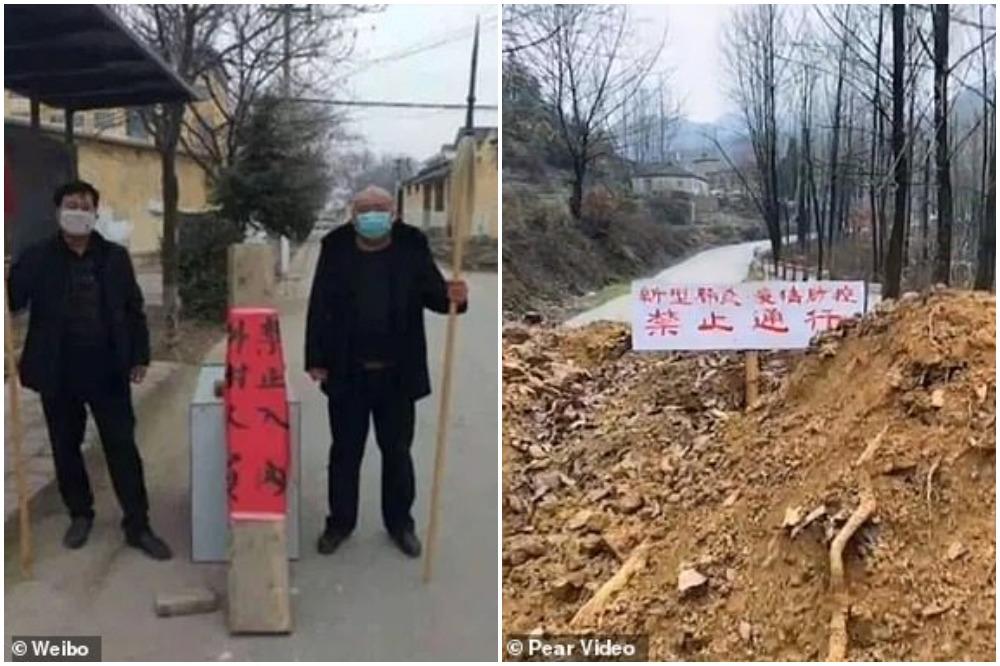 MEŠTANI VILAMA BRANE SELO, UNIŠTAVAJU SVE PUTEVE: ŠOK SNIMCI prikazuju kako se KINEZI štite od ZARAŽENIH!