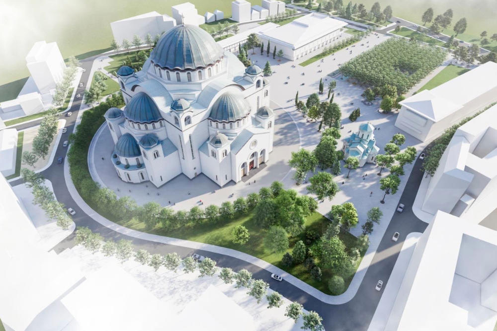PARK ISPRED HRAMA SVETOG SAVE DOBIJA NOVO RUHO: Sve će biti REKONSTRUISANO, evo kako će izgledati (FOTO)
