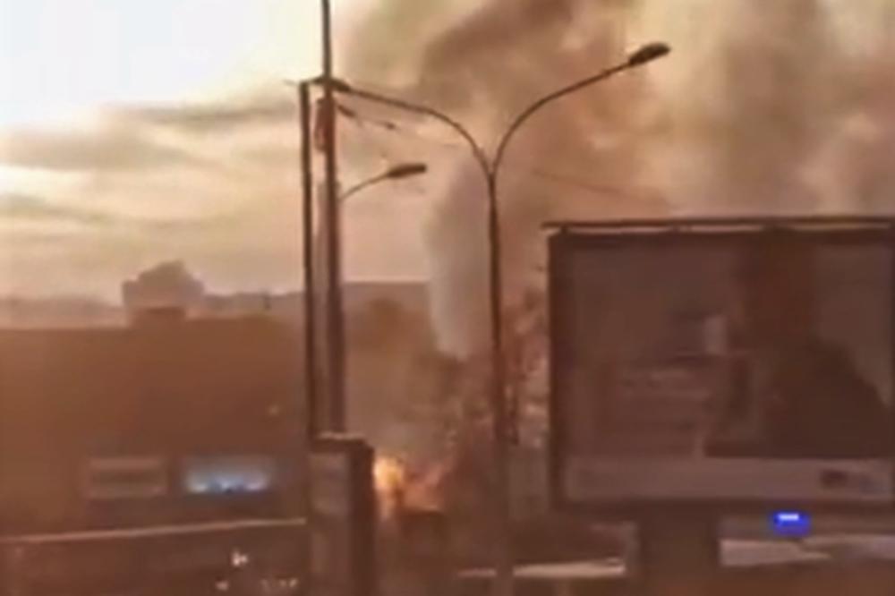 OTKRIVENO ŠTA SE ZAPALILO NA ZELENOM VENCU! Gusti dim i dalje šiklja, proširio se do TRGA REPUBLIKE!