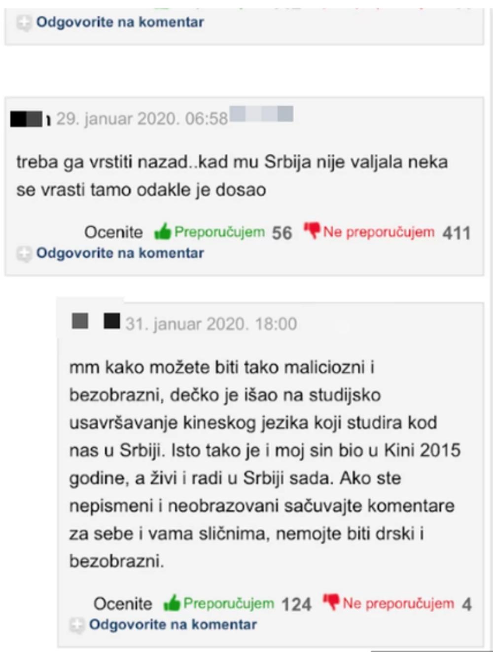 Komentari na društvenim mrežama  