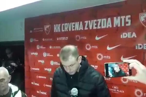 VELIČKOVIĆ POSLE PORAZA U DERBIJU: Nemamo vremena da žalimo!