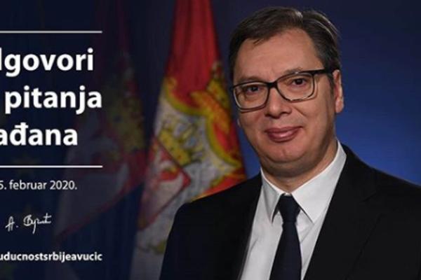 POZNATO JE U KOLIKO SATI: Vučić sutra odgovara na PITANJA GRAĐANA! Evo kako možete i vi da ga pitate šta vas zanima