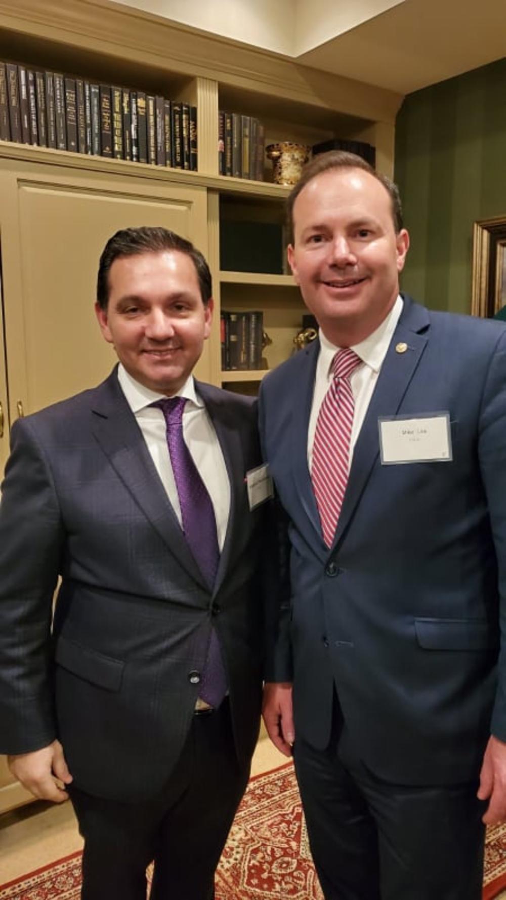 Vladimir Marinković i senator Mike Lee